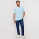 thumbnail image 4 of Polera Hombre Lisa Piqué Celeste Corona, 4 of 5