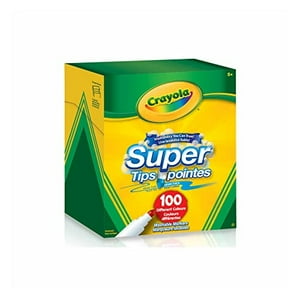 Crayola Marcadores Lavables Super Tips De 100 Unidades