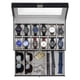 thumbnail image 1 of Watch Box ProCase de 12 ranuras para hombre con tapa de cristal y cajón, color negro, 1 of 8