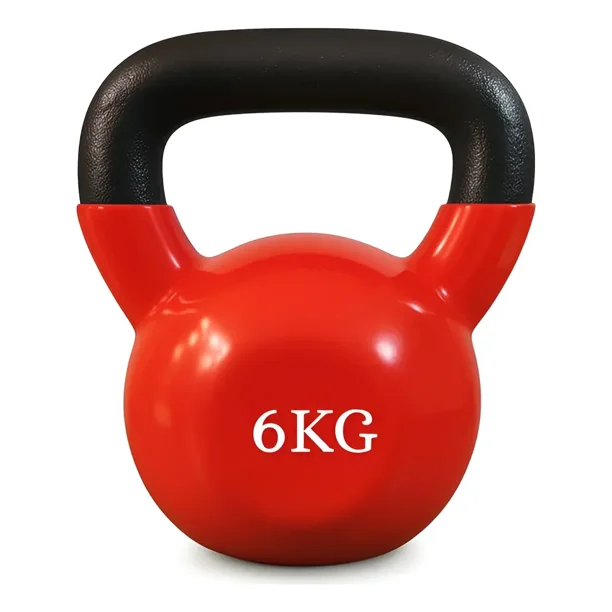 Pesa Rusa Kettlebell 6 kg de Acero con Recubrimiento de Vinilo