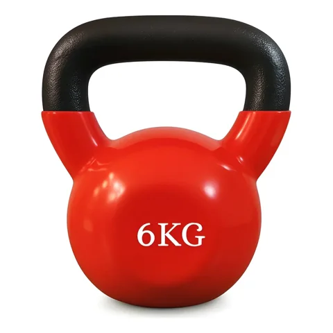 Linea Sport - Pesa Rusa Kettlebell 6 Kg De Acero Con Recubrimiento De Vinilo