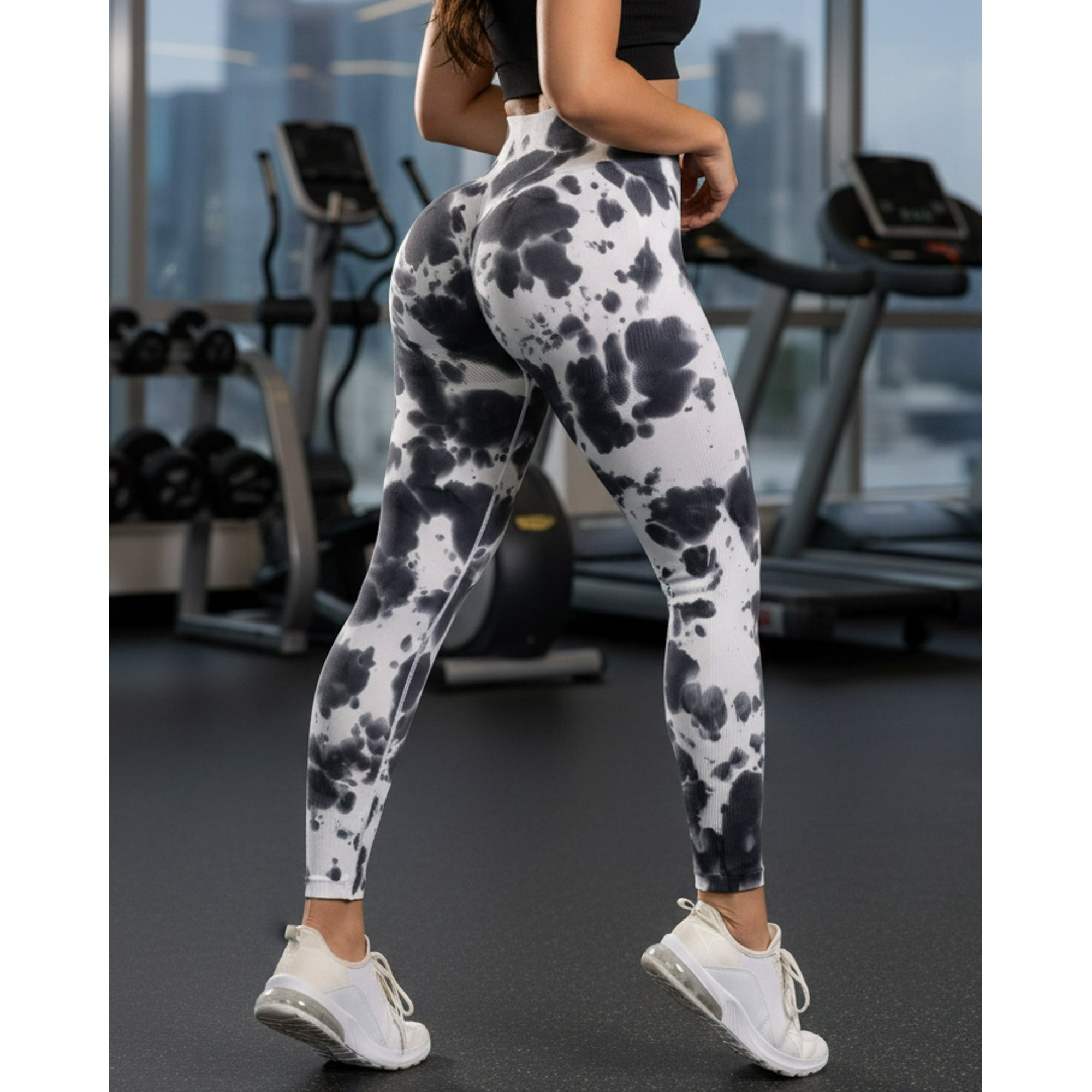 Flix Spa - Calza Push Up Mujer Manchas Vaquita Deportiva