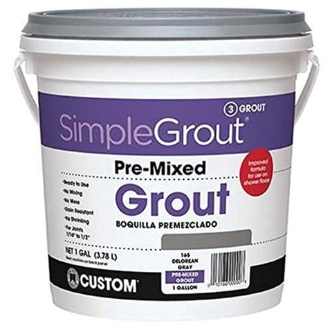Grout Custom Pmg3811, 1 Galón Simple, De Primera Calidad, Blanco Brillante