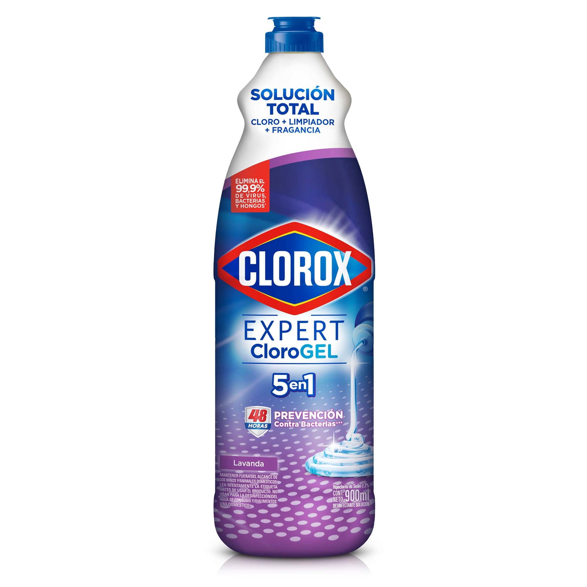 Cloro En Gel Lavanda Botella 900 ml Clorox