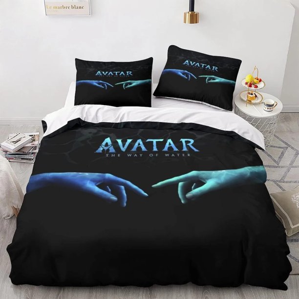 Avatar Movie Printed Quilt Cover Pillowcase Bedding Set Kids Adult Comfortable Bed Set Twin King Size Fantasy Decor Bed Sheets