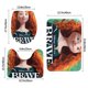 thumbnail image 3 of Mérida Princesa Valiente Juego de 3 alfombras de baño de coral fleece: tapete de baño + alfombra de inodoro en forma de U + funda de tapa de inodoro en forma de O, 3 of 6