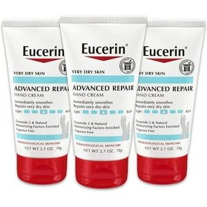 Crema De Manos Eucerin Advanced Repair 80 Ml (Paquete De 3)