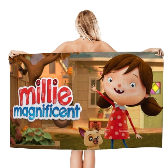 Millie la Magnífica Toalla de playa de secado rápido con diseño temático, regalo para mujeres y niñas, ideal para cumpleaños, fans, amantes de la música, uso en la playa o al aire libre, 78 × 180 cm