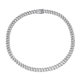 thumbnail image 1 of Collar de Plata Esterlina S925 para Hombre y Mujeres, Eslabón con Brillo, Collar de Diamante Simulado Llamativo, Ancho de 10 Mm, Longitud 45-60 Cm, 1 of 6