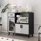thumbnail image 1 of Aparador Buffet De Cocina Comedor Multifuncional Con Puerta Negro, 1 of 5