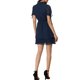 thumbnail image 3 of INSPIRE CHIC Vestido de Mujer con Cuello Peter Pan, Puño con Volantes, Vestido en Línea A con Capas, Talla L, Azul Oscuro, 3 of 6