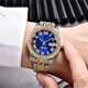 thumbnail image 3 of Reloj HUNRUY Hip Hop Iced-Out Bling Diamond Luxury para hombre, 3 of 6