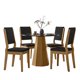 thumbnail image 1 of Juego Comedor Isis Carol Dark 4 Sillas Negro - Café, 1 of 6