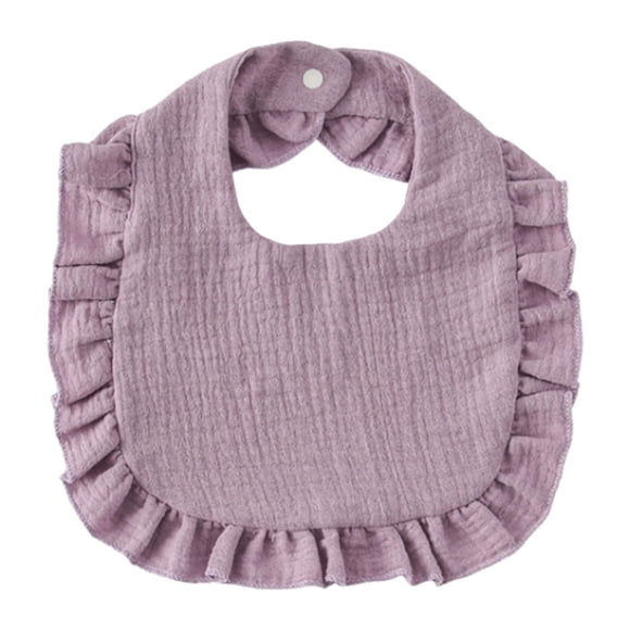 Baberos De Bebé Baberos De Baba Suave Absorbentes Transpirables Para Bebés Recién Nacidos Niños Niñas Violeta