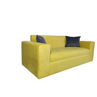 Diseños Valestrini - Sofa Tres Cuerpos Felpa Ocre