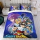 thumbnail image 4 of Los Caballeros del Zodiaco Conjunto de sábanas temático, trío de piezas, cómodo y amigable con la piel, diseño único, regalo de decoración para el hogar para familiares, amigos y fans,140cm *210cm, 4 of 6