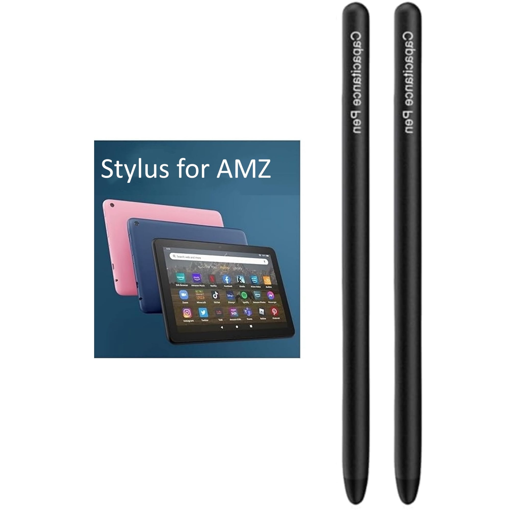 Fllynewrite - Lápiz Stylus Para Fire Tablet Paquete De 2 Negro