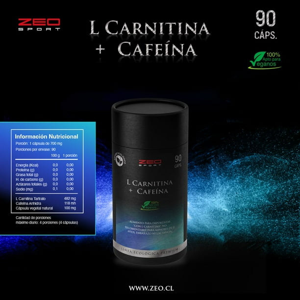 L Carnitina + Cafena Pierde Peso, Gana Energa X90 Caps | Lider