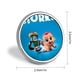 thumbnail image 2 of Cigüeñas-Theme Round Button Badge: Premium Metal Construction, Ideal for High-End Events 2.8 cm, 2 of 6