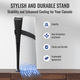 thumbnail image 4 of Soporte metálico vertical con base antideslizante compatible con la consola PlayStation 5 Slim/Pro - Soporte portátil para consola de juegos PS5 Host-Negro Azul, 4 of 9
