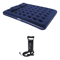 Genérico - Colchón 2 Plaza Inflable Azul