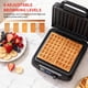 thumbnail image 5 of Waffle Maker 1400 W De 2 Piezas 2 5 Cm De Grosor Acero Inoxidable, 5 of 9