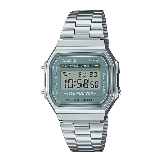 Reloj CASIO A168WA-3AYDF Resina/Cromado Unisex Plateado plateado