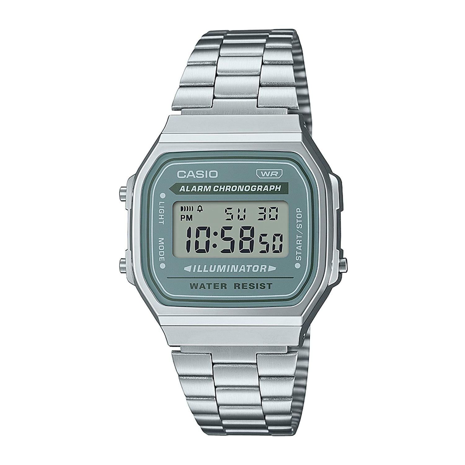 Reloj Casio A168wa-3aydf Resina/cromado Unisex Plateado Plateado