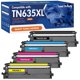 thumbnail image 1 of Kit de cartuchos de tóner compatibles H-Party TN635XL de 4 unidades, 1 of 8