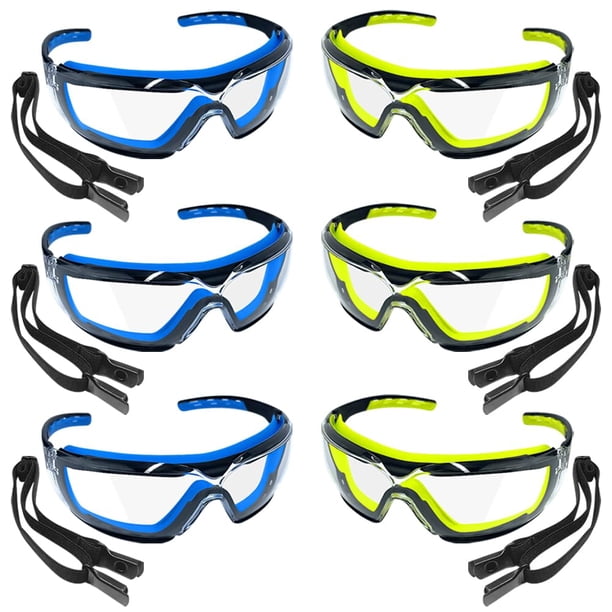Lentes de seguridad TAIGAOASIS, paquete de 6, lentes transparentes para hombre y mujer