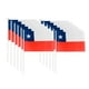 thumbnail image 2 of Set 12 Banderas Chilena Fiestas Patrias 14x21cm Cotillon, 2 of 3