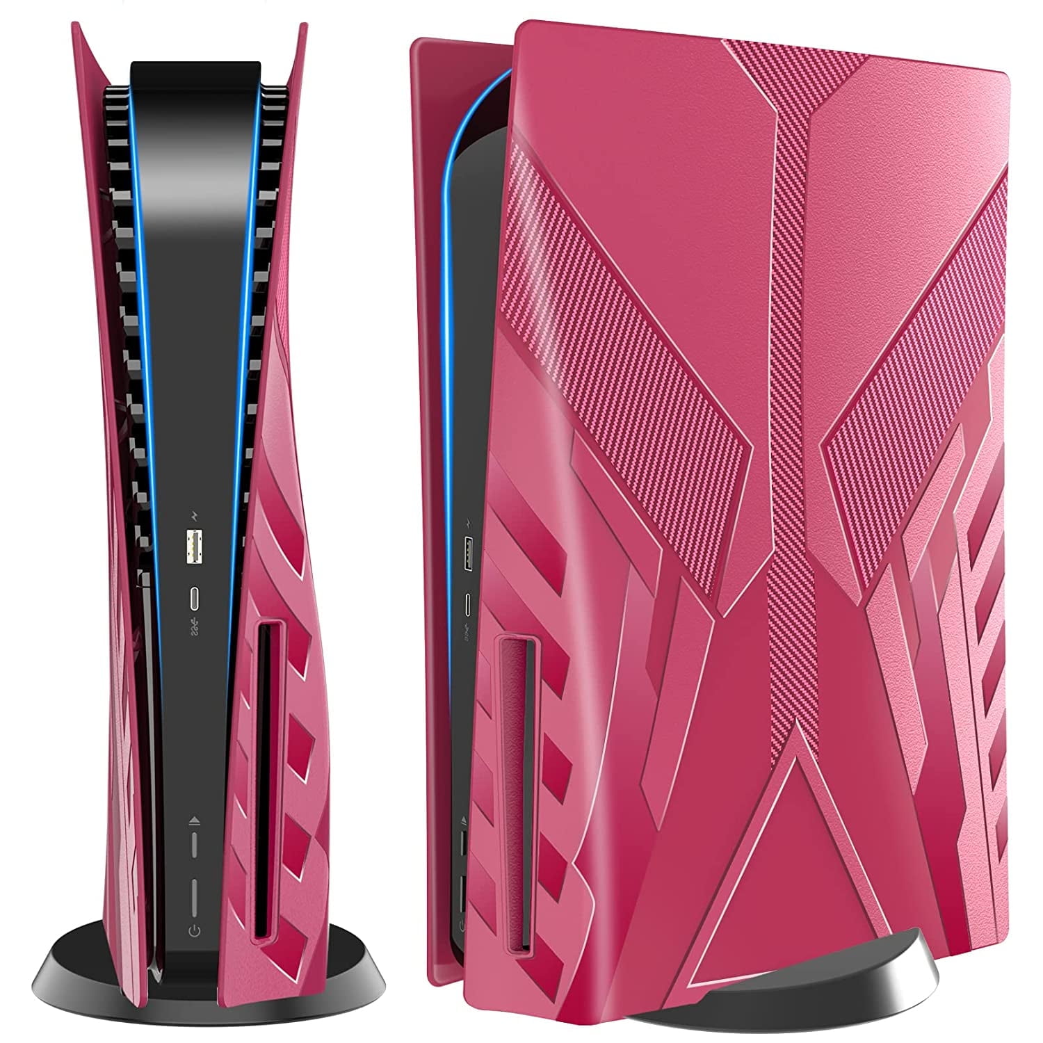 Cubierta Dura Aaronmei Para Consola Ps5 Disc Edition Roja