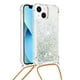 thumbnail image 2 of Funda FOXDOCK para iPhone 13 Mini con Cuerda Ajustable, Brillo Líquido, Protección Antigolpes y Lente – Ideal para Regalo, 2 of 6