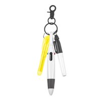 Magideal - Bolígrafo Con Clip De Mosquetón, Bolígrafo Retráctil Multiusos Portátil, Regalo Del Día De Las Enfermeras, Recuerdo De Fiesta Compacto, Bolígrafo De E Amarillo