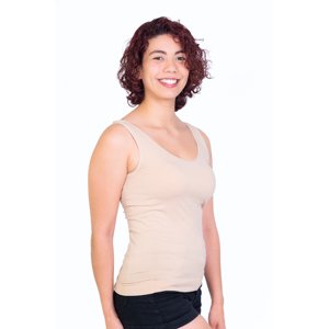 Ingesa - Camiseta Sin Manga Microfibra Xs Beige
