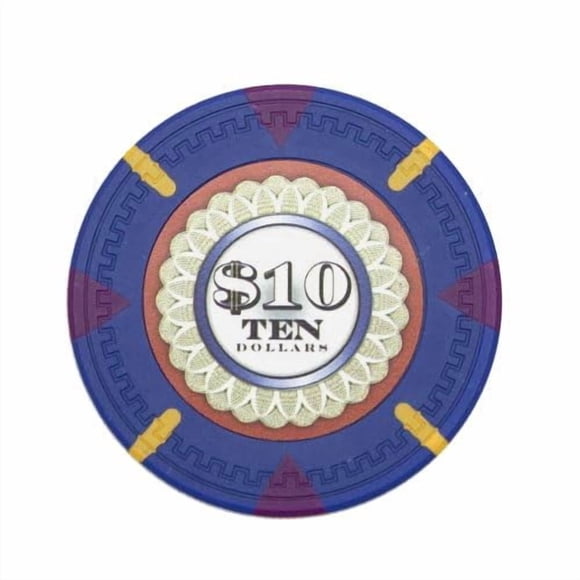 Fichas de póker Playzaic de compuesto de arcilla de 13.5 g, paquete de 50, azul