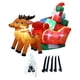 thumbnail image 2 of Papá Noel Hinchable Grande En Trineo Navideño, Ideal Para Fiestas Y Regalos Navideños En El Jardín (1,8 M)., 2 of 5