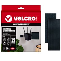 Velcro Brand - Cinta De Montaje Resistente De La Marca Velcro, 15 Juegos, Color Negro