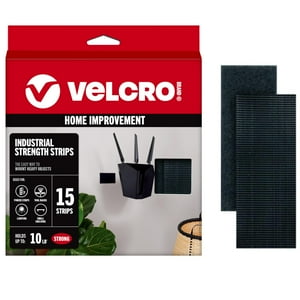 Velcro Brand - Cinta De Montaje Resistente De La Marca Velcro, 15 Juegos, Color Negro