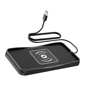 Magideal - Almohadilla De Carga Para Coche Alfombrilla De Carga Multiusos Antideslizante Estación De Coche Almohadilla De Coche Para Puerto Usb