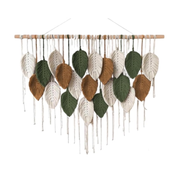 Gran Macrame De Pared Colgante Colgante De Borla Macramé Para La Sala De Estar Del Dormitorio De La Guardería 10 Hojas Estilo B