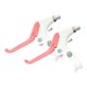 thumbnail image 1 of 2 Piezas De Palanca De Freno De Bicicleta De Tres Dedos, Accesorios De Repuesto Compatibles, Blanco Y Rosa, 1 of 5