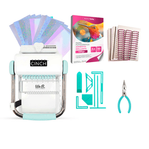 We R Memory Keepers - Encuadernadora Cinch Menta + Insumos Agendas + Set De Reglas