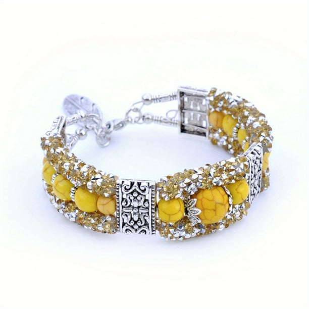Gorgeous Turquoise Boho Vintage Bracelet - Perfect for Women!
