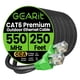 thumbnail image 1 of Cable Ethernet GearIt Cat6 de 250 pies para entierro directo en exteriores, 10 Gbps, 1 of 8