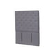 thumbnail image 2 of Respaldo Brescia Lino Gris Oscuro 1 Plaza, 2 of 2