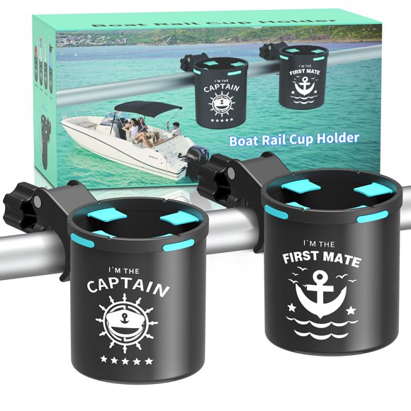 Portavasos Ajustable para Barandilla de Barco Seaperk Paquete de 2