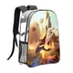 thumbnail image 1 of Liga de SupermascotasMochila transparente temática, resistente y duradera, bolsa see-through para trabajo, deporte, universidad y viaje, 31 × 43 cm, 1 of 6