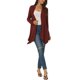 thumbnail image 2 of INSPIRE CHIC Cárdigan ligero de manga larga y frente abierto para mujer, primavera y otoño, casual, S, rojo vino, 2 of 6