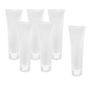 Ioensy - Botella De Tubo De Contenedor Suave De Muestra De Maquillaje, 6 Piezas, Para Limpiador De Champú Dividido, Tapón De Rosca De 100Ml